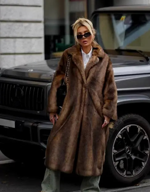 ELEGANT FAUX FUR VINTERJAKKE Selene Nordic