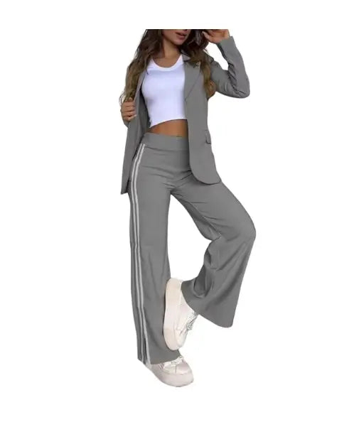 ELEGANT STRIPED BLAZER SUIT SET Selene Nordic