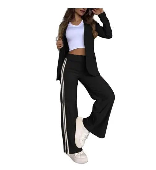ELEGANT STRIPED BLAZER SUIT SET Selene Nordic