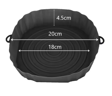 Smidig Silikonskål for Airfryer