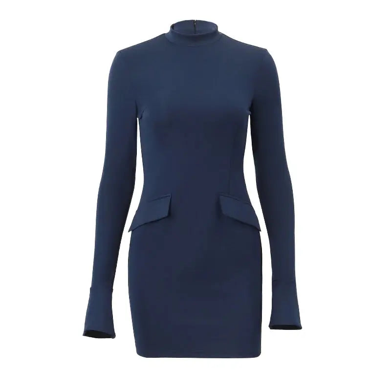 ELEGANT KJOLE I MØRKEBLÅ Selene Nordic
