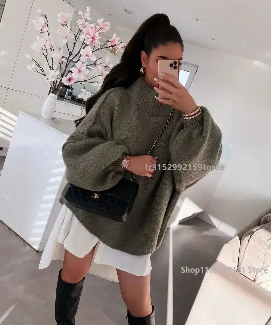 CHIC VINTAGE LANTERN SLEEVE JUMPER Selene Nordic