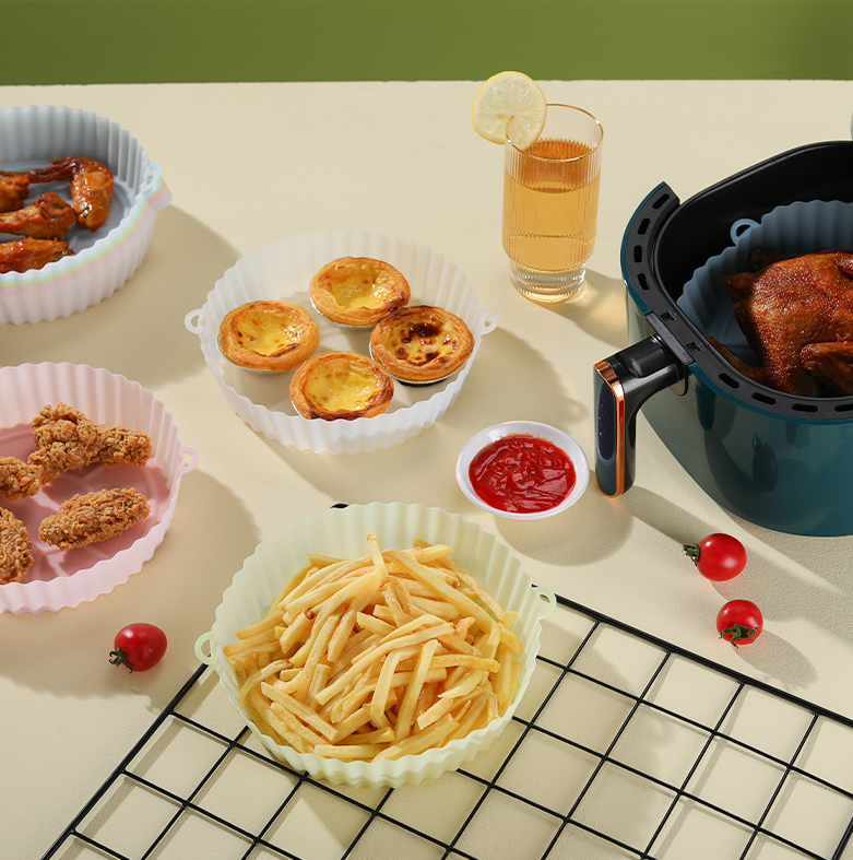 Smidig Silikonskål for Airfryer