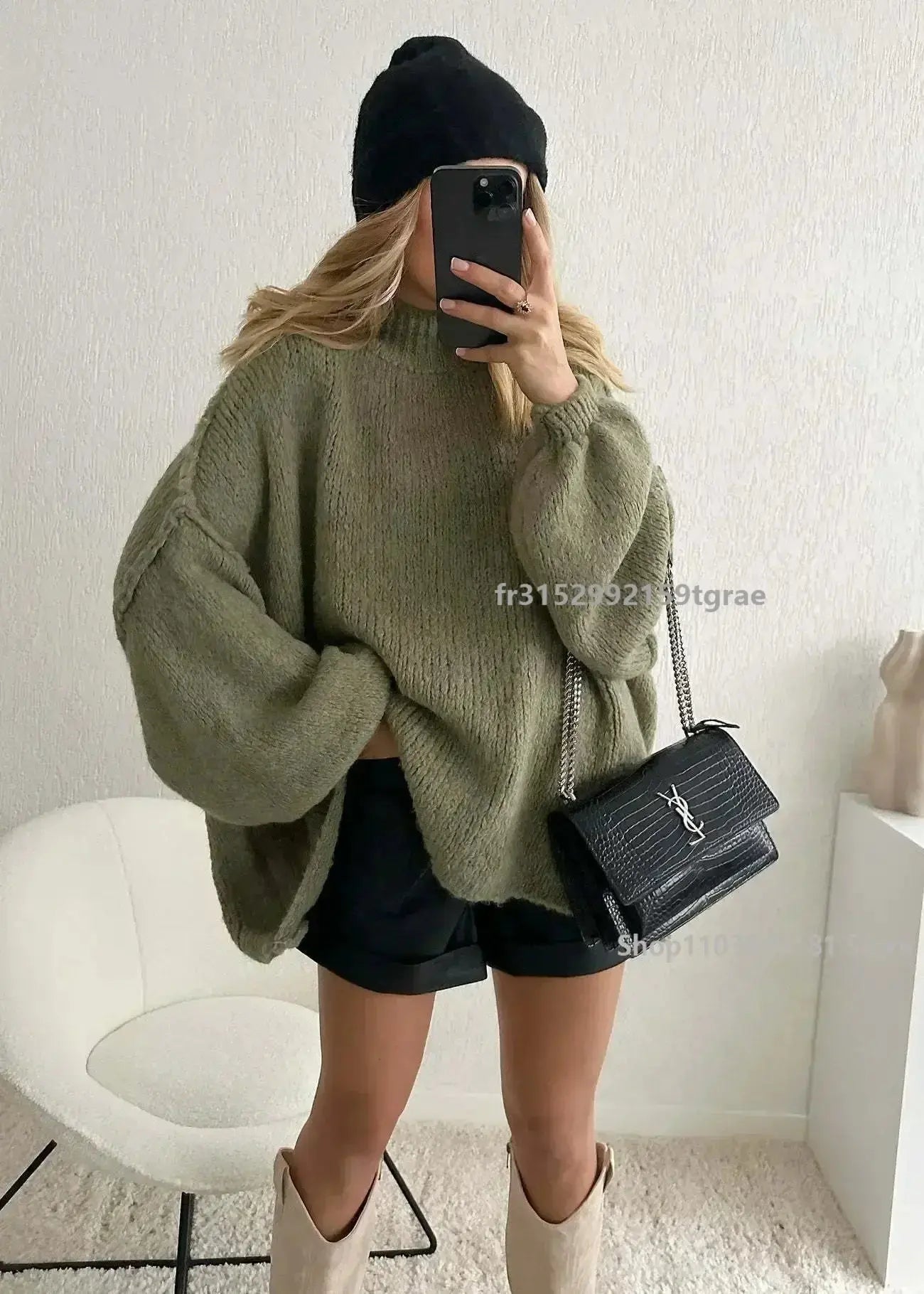 CHIC VINTAGE LANTERN SLEEVE JUMPER Selene Nordic