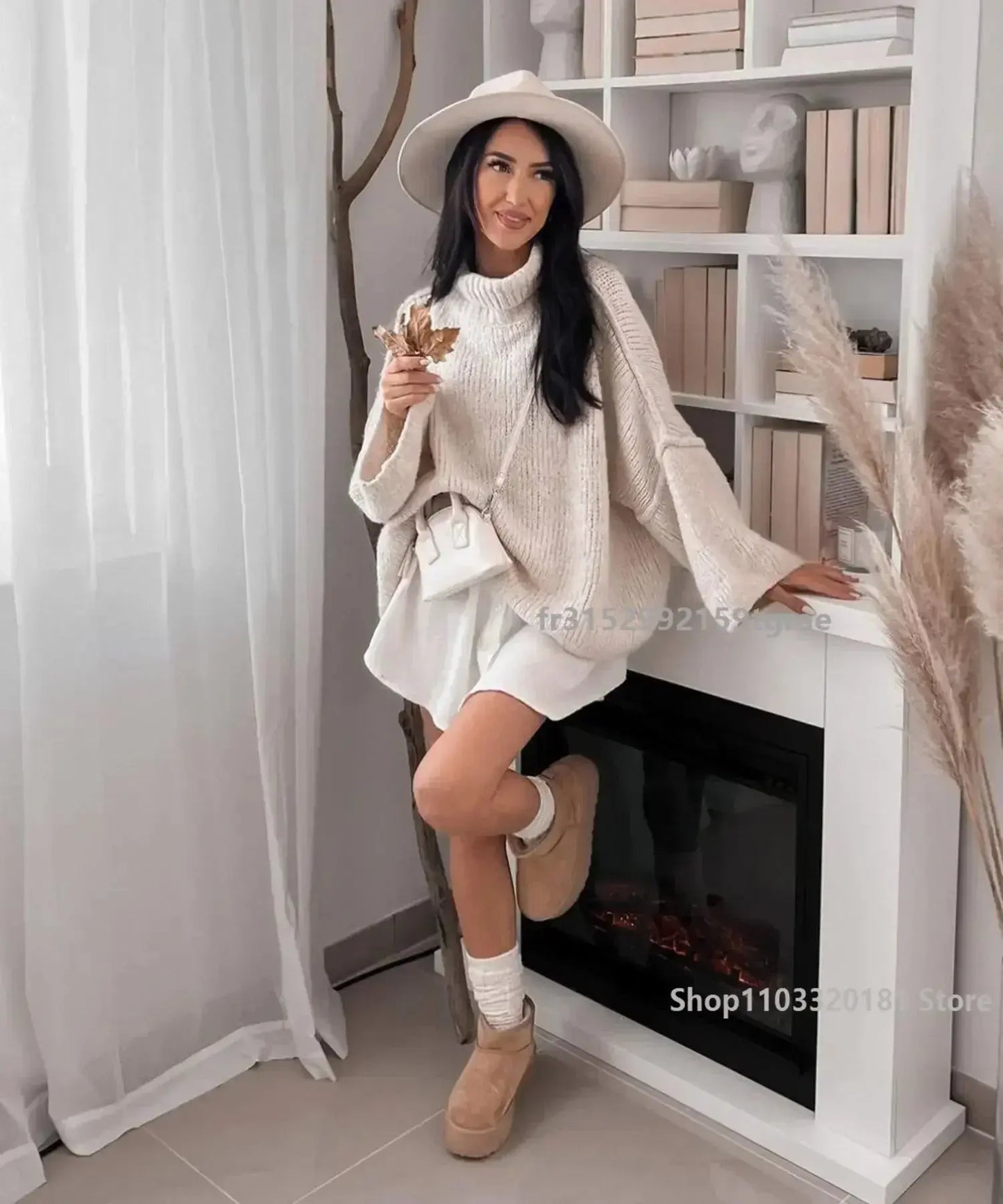 CHIC VINTAGE LANTERN SLEEVE JUMPER Selene Nordic