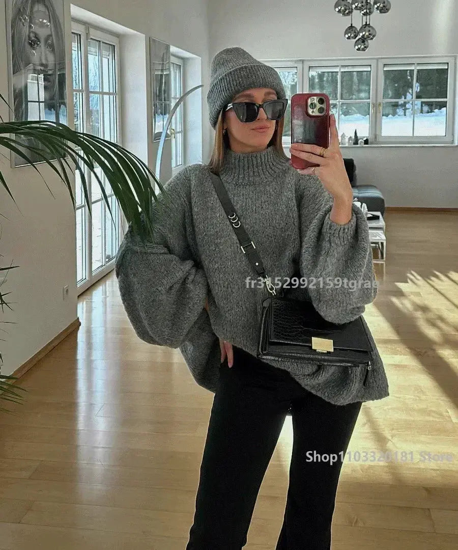 CHIC VINTAGE LANTERN SLEEVE JUMPER Selene Nordic