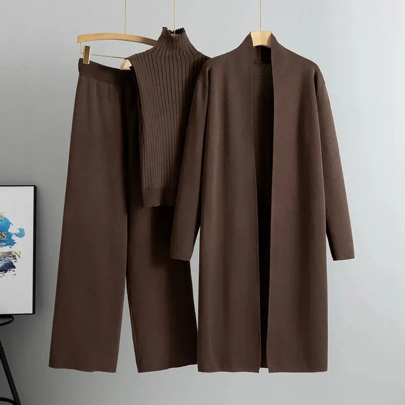 VINTAGE KNITTED CARDIGAN & PANT SET Selene Nordic
