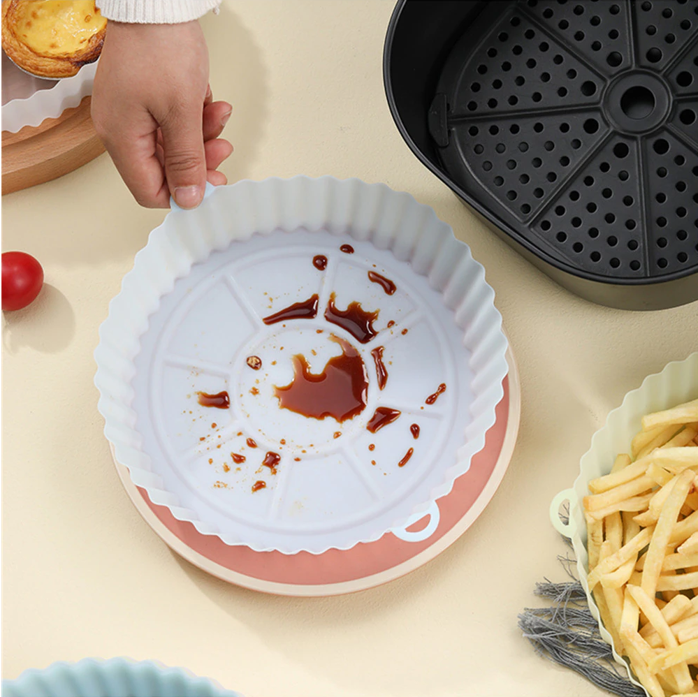 Smidig Silikonskål for Airfryer