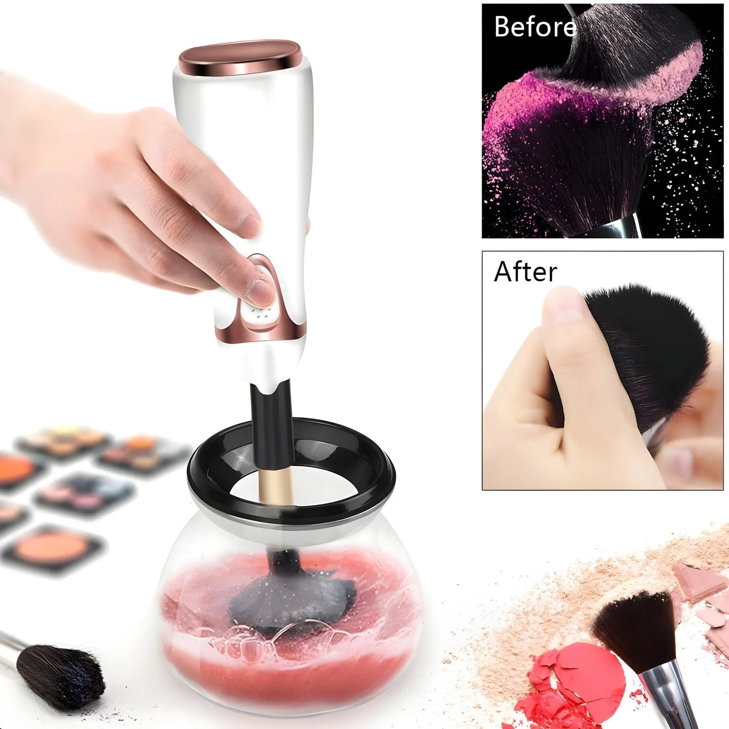 Premium Make-Up Borstel Reiniger & Droger Selene Nordic
