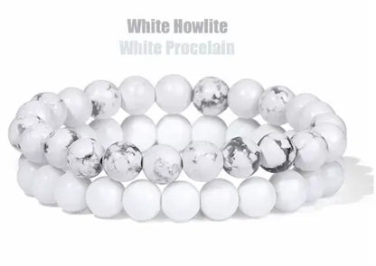 Naturlige Steinhelbredende Armbånd Selene Nordic