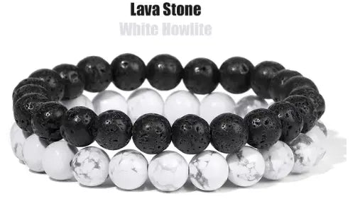 Naturlige Steinhelbredende Armbånd Selene Nordic