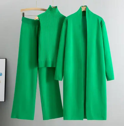 VINTAGE KNITTED CARDIGAN & PANT SET Selene Nordic