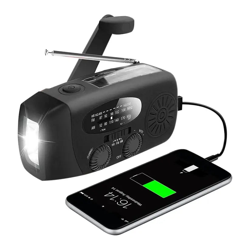 KrankRadio Solstrøm Lommelykt 5000mAh Selene Nordic