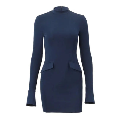ELEGANT KJOLE I MØRKEBLÅ Selene Nordic