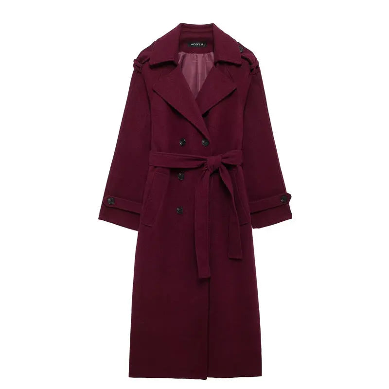 BORDEAUX DRØMME-TRENCHCOAT Selene Nordic