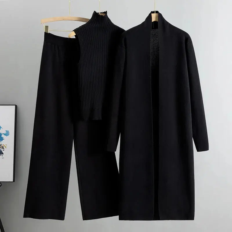 VINTAGE KNITTED CARDIGAN & PANT SET Selene Nordic
