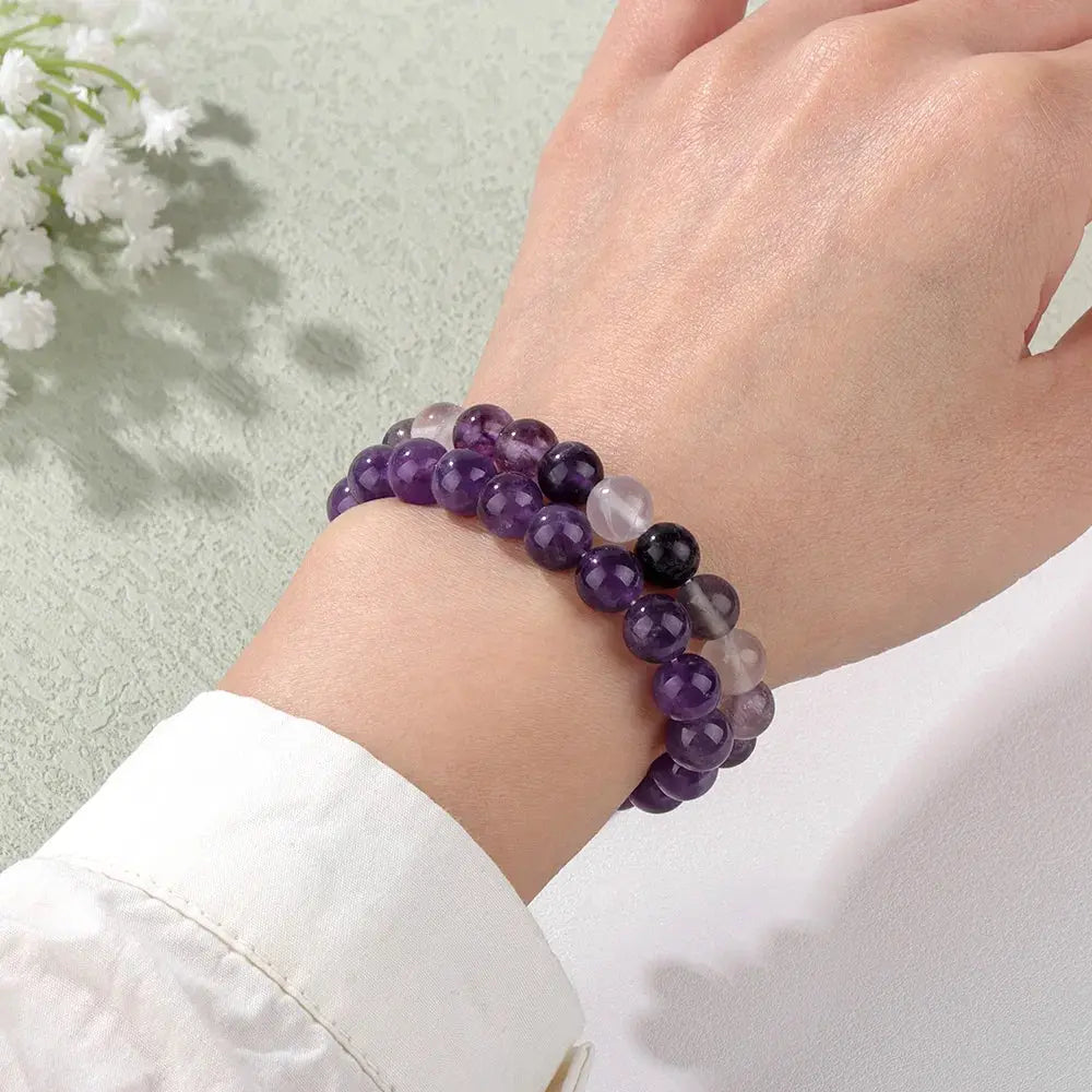 Naturlige Steinhelbredende Armbånd Selene Nordic