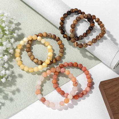 Naturlige Steinhelbredende Armbånd Selene Nordic