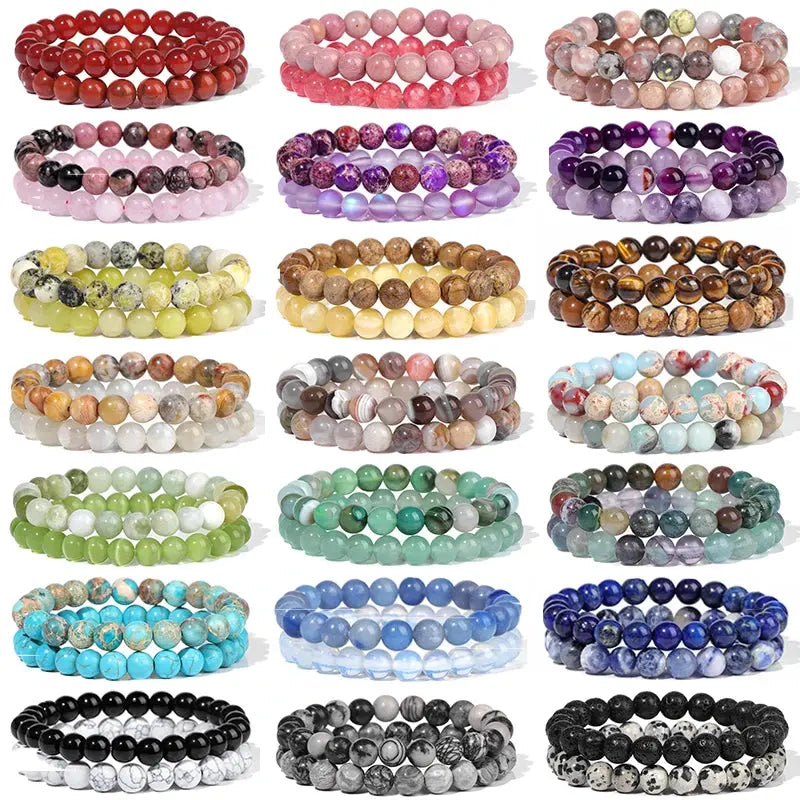 Naturlige Steinhelbredende Armbånd Selene Nordic